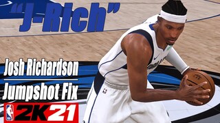 Josh Richardson Jumpshot Fix NBA2K21 with Side-by-Side Comparison