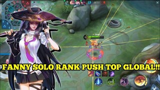 FANNY RYAN AHMAD SOLO RANK PUSH MMR TOP GLOBAL FANNY - Mobile Legends