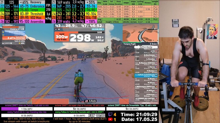 Zwift Cycling Workout 17.05.2025