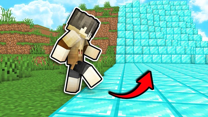 How do I survive when the nearby blocks turn into diamond blocks?