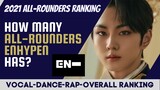 ENHYPEN 2021 ALL-ROUNDERS RANKING (Vocal-Dance-Rap-Overall) | Professionals’ Ranking