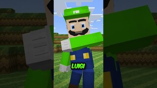 PERSONAGENS de MARIO DENTRO do MINECRAFT...