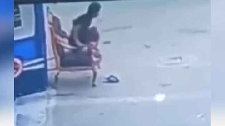 Man resting by the roadside hit by a car accident—leaps into the air and walks away unscathed!