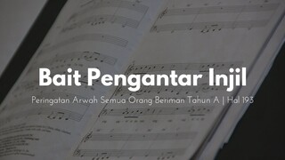 Bait Pengantar Injil Peringatan Arwah Semua Orang Beriman Tahun A - cover by JenniferOdelia