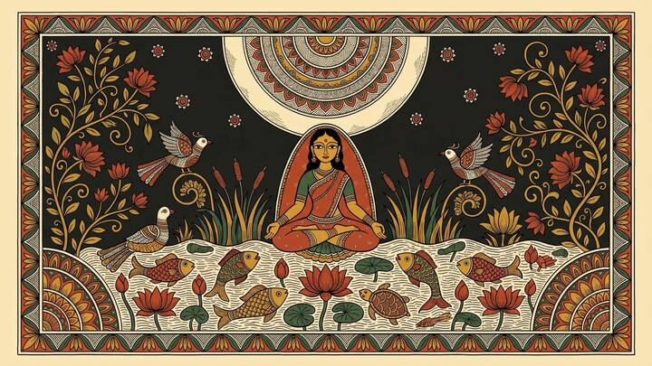 1 Hour Meditation Drone in G · Full Moon Over the Pond · No Talking