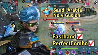 Saudi Arabia No.4 Gusion - Perfect Fasthand Combo - Ign "you lost - (MLBB)