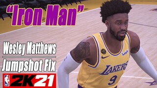 Wesley Matthews Jumpshot Fix NBA2K21 with Side-by-Side Comparison