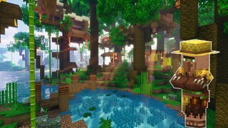 Jungle Treehouse Village in Minecraft!? | Build Timelapse