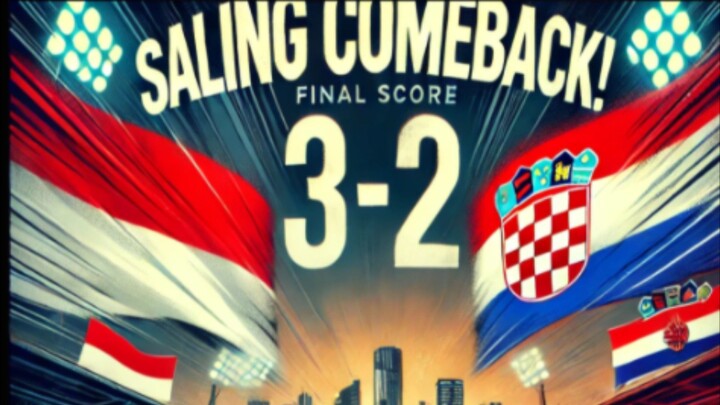 PERTANDINGAN SENGIT SALING ADU GOL INDONESIA VS CROATIA || e-footbal mobile 2025