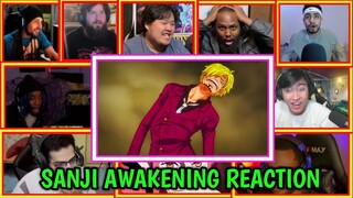 SANJI AWAKENING HIS GERMA POWER REACTION | ONE PIECE EPISODE 1053 REACTION MASHUP