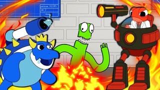 If Rainbow Friends Had Boss Fights! Roblox Cartoon Animation by GameToons