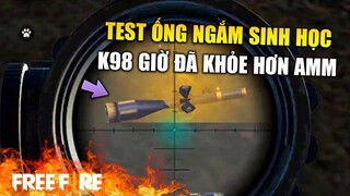 [Garena Free Fire] Test trang bị Ống ngắm sinh học - Phụ kiện hứa hẹn giúp K98 mạnh hơn AWM | TTD