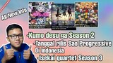 Bahas kumo desu ga nani ka season 2,Movie sao progressive di indo,Isekai quartet season 3 ||Req subs