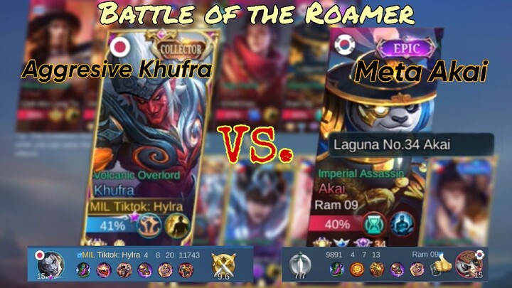 KHUFRA VS TOP LAGUNA AKAI | META VS. AGGRESIVE ROAM HERO