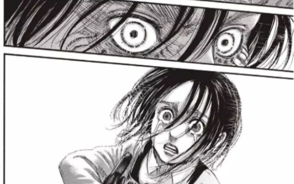 Perbandingan Headshot Anime VS Manga Eren 04