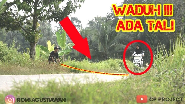 Prank Tali Tak Terlihat !!! KOCAK