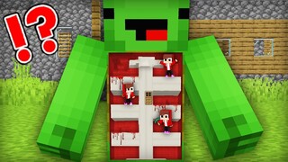 How Baby JJ Family can SURVIVE INSIDE MIKEY in Minecraft ? (Maizen Mizen Mazien)