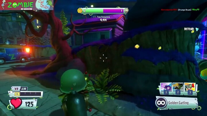 ZOMBIE ĐẦU TIÊN DÙNG SÚNG 6 NÒNG SẤY HẾT CÁC CÂY PLANT KHỔNG LỒ P9