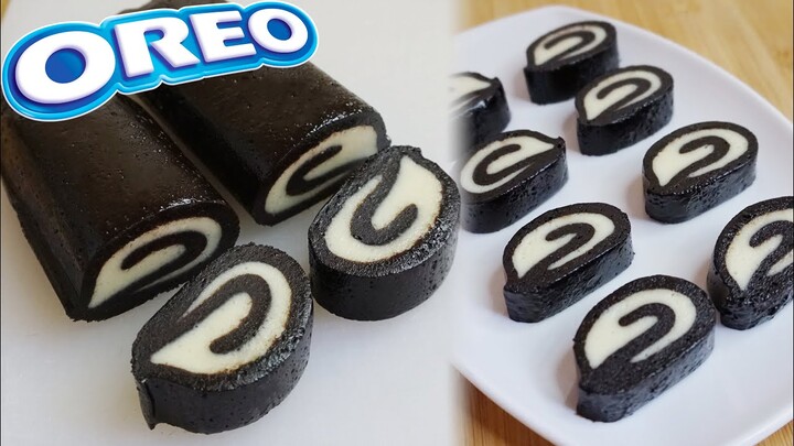 OREO SWISS ROLL TANPA DIMASAK CUMA 4 BAHAN