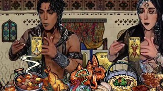 النبلاء العثمانيون يتناولون غداء فاخر