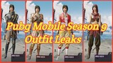 SEASON 9 OUTFIT LEAKS PUBG MOBILE | PUBG MOBILE SEASON 9 UPDATE 0.14.5 | UPCOMING OUTFIT