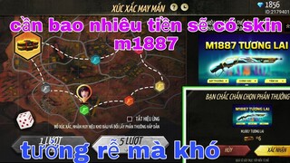 Free Fire| #227 test sự kiện xúc xắc may mắn nhận skin m1887 tương lai và cái kết p1