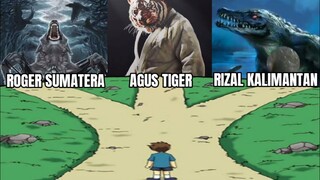 Roger Sumatera vs Agus Tiger vs Rizal Kalimantan