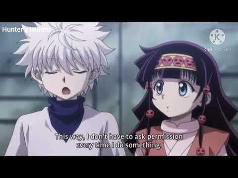 alluka protect killua from tsubone.. Hunter x Hunter..