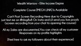 Wealth Warriors Course Elite Income Empire download