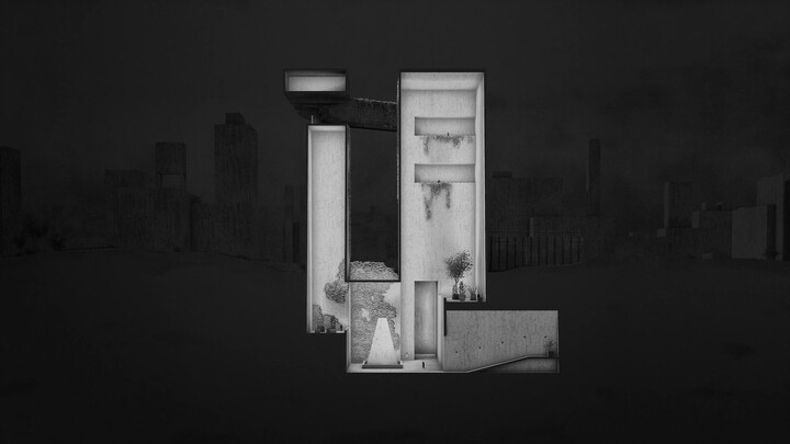 One continuous shot, from going upstairs to turning off the lights.