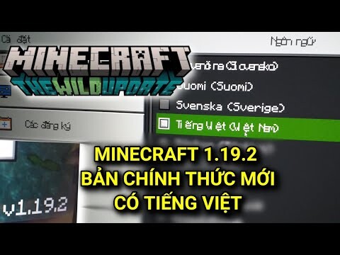 Cách Tải Minecraft chính thức 1.19.2 có tiếng việt, đăng nhập được xbox live, chơi server free 2022