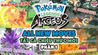 Tổng hợp TẤT CẢ các CHIÊU THỨC MỚI trong Pokemon Legends: Arceus (Phần 1) | PAG Center