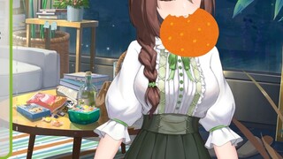 【Wen Jing】Wen Jing is just eating oranges [sound amplification has been done]