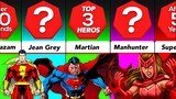 The Most Overpowered Superheroes Comparison Video