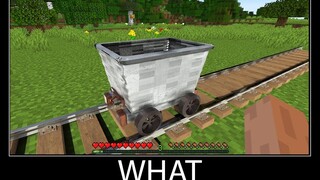 Minecraft รออะไร meme part 87 minecraft ที่เหมือนจริง Minecart