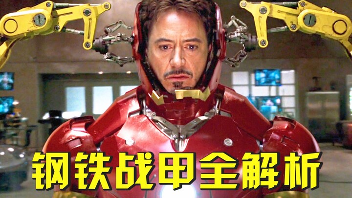 Analysis of Iron Man's 51 suits of armor—watch Tony, with mortal strength, rise to rival the gods