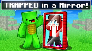Maizen TRAPPED Inside a MIRROR in Minecraft! - Parody Story(JJ and Mikey TV)