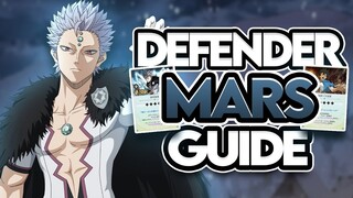 BLUE DEFENDER MARS COMPLETE GUIDE: BEST GEAR, TALENT TREE, SKILL PAGES & TEAMS - Black Clover Mobile