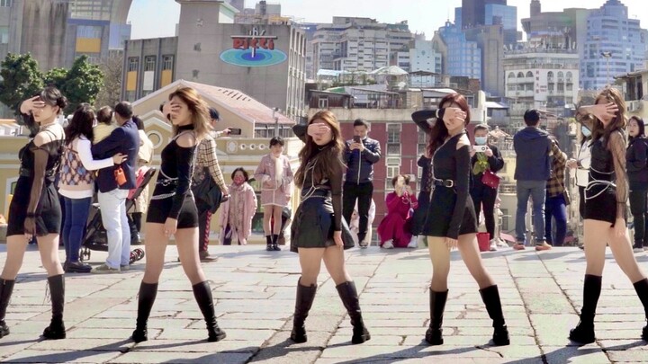 [Landsharks] Super cool queen style! Surrounded by many people, they danced to GIRLS ON TOP (GOT THE