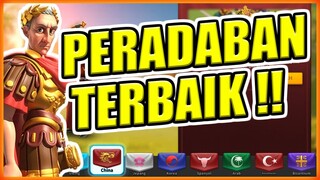 PERADABAN TERBAIK RISE OF KINGDOMS !! PEMULA HARUS TAU !!