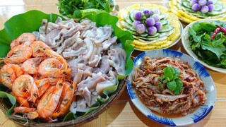 Thịt Luộc Kẹp Mắm Cá Cơm • Mặn Mòi Hương Vị Quê Nhà | MTQH