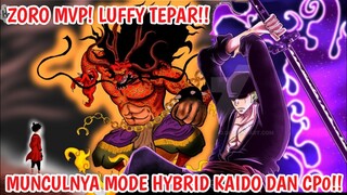 FULL SPOILER ONE PIECE 1003 - LUFFY Tepar, ZORO MVP, Mode Hybrid KAIDO, Dan CP 0 Muncul!!