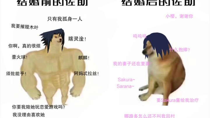 [佐樱]结婚前的二柱：我撒死给就是从这里跳下去！也不会喜欢小樱！！结婚后的二柱：sakura酱~带suki~~