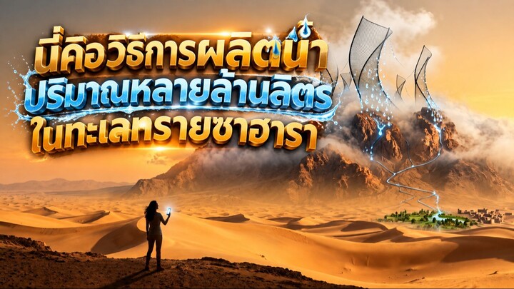 การผลิตน้ำปริมาณหลายล้านลิตรในทะเลทรายซาฮาราอันน่าทึ่ง