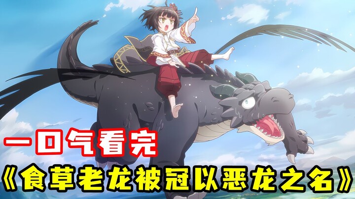 弱雞老龍慘遭蘿莉詐騙，被迫成為滅世邪龍，踏上擊敗魔王之旅！一口氣看完 《食草老龍被冠以惡龍之名》