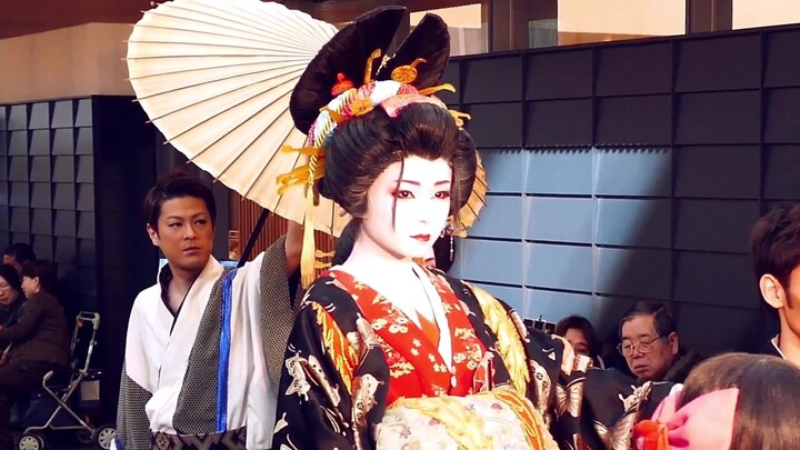 【Jepang】【Budaya】Foto asli Parade Oiran Jepang "Edo Oiran Road Chusei" | Geisha Oiran-HD 1080P