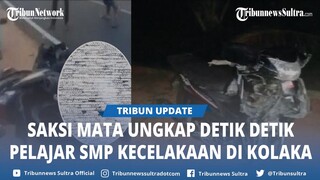 Detik detik Kecelakaan Motor Pelajar SMP Tabrakan dengan Truk di Kolaka Sulawesi Tenggara, 1 Tewas