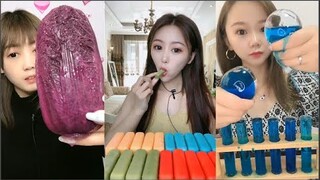 Thánh Ăn Đá Ăn Đá Lạnh Màu Sắc Hình Dạng Bất Thường Thú Vị - ASMR Ice Crunchy Eating sound#174