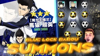 NEW 3☆ BAROU SUMMONS!!! (Blue Lock: Project World Champion)