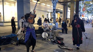 世界が終るまでは… SLAMDUNK op - WANDS _ LIVE cosplay anisong cover no bass Busking 20231210
